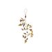 Cintres en laiton avec perles et feuilles, 25 cm