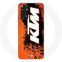 KTM Hoesje voor Xiaomi Redmi Note 11S 4G Logo wit oranje achtergrond Maniacase