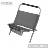 Sunnydays LE DELANO Rugsteun voor op het strand Antraciet