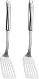 5Five Bakspatel/bakspaan - 2x - Zilver - RVS - 34 cm