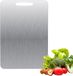 Planche à découper inox — 34 x 23 cm — Hygiénique, antibactérien, inoxydable