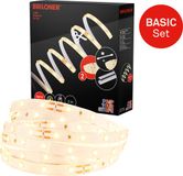 Briloner Pimp Your Stripe starterset LED-strip 2m, warm wit, aan/uit