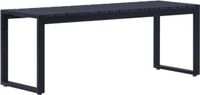 vidaXL Banc de jardin 120,5 cm métal noir