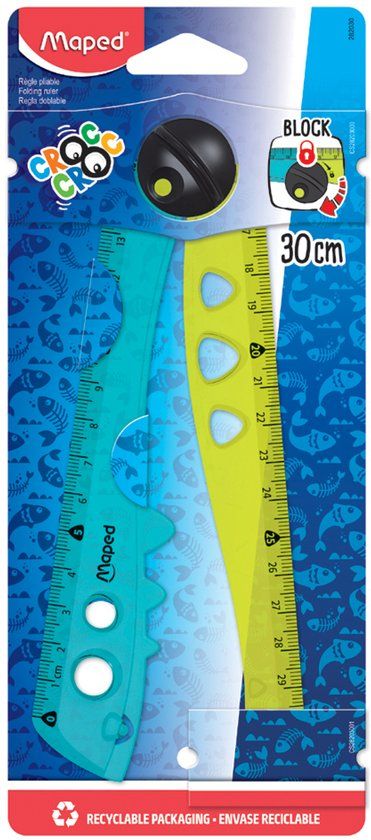 Maped Office Maped inklapbare liniaal CROC CROC, 150/300 mm, kunststof