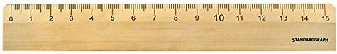 Liniaal van messing 15 cm