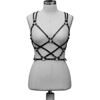 Elif Domanic Pearl Harnas Kinky Kleding Leren Lingerie Maat XS