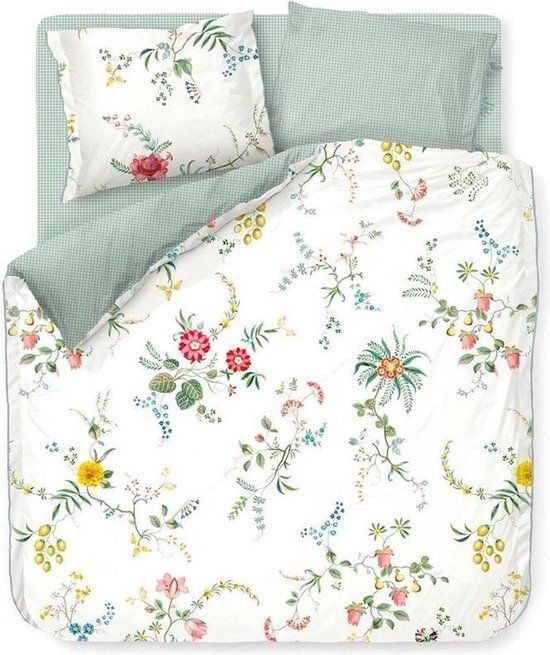 Pip Studio Fleur Grandeur dekbedovertrek Lits-Jumeaux 240x200/220 - Wit - Percale - Gebloemd