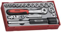 Teng Tools Doppenset TT1 tray 3/8" 8-22mm 19 delig 6 kant
