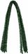 Merkloos / Sans marque Chenilledraad - 20x - groen glitter - 8 mm x 50 cm - hobby/knutsel materialen