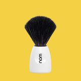 nom MÜHLE Nom Scheerkwast LASSE21WH Black Fibre Wit