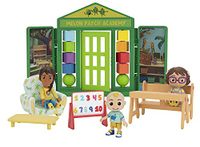CoComelon CMW0067 Deluxe speelset voor school, met 3 beweegbare figuren en accessoires, speelgoed vanaf 3 jaar, Meerkleurig