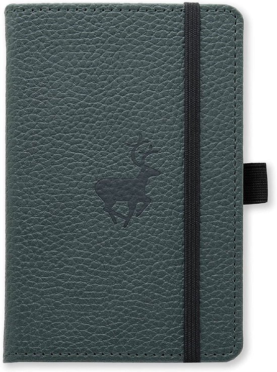 Dingbats Notebooks Dingbats A6 Pocket Wildlife Green Deer Notebook - Plain