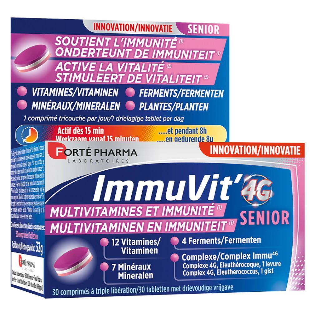 Forté Pharma Forté Pharma Immuvit 4G Senior 30 tabletten