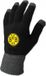 Borussia Dortmund touchscreen handschoenen maat Large, zwart, acryl, unisex, volwassenen, modieuze handschoenen