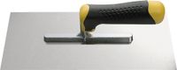 HARDY Lijmspaan Glad 28x12cm RVS Zwart/Geel