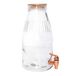 HOME DECO FACTORY COOK CONCEPT, KA5906, 38L drinkfontein met houten deksel, elegant ontwerp, ideaal voor cocktails, bier en sappen, praktisch voor feestjes, afmetingen 31 x 16 cm, transparant, goud