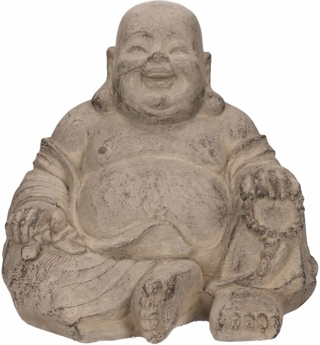 Stone Lite Boeddha beeldje happy 24 cm