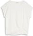 Tom Tailor T-shirt met knoopdetail Whisper White S