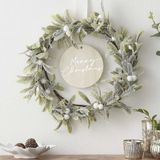 Ginger ray - Ginger ray - Mistletoe en Merry Christmas kerstkrans