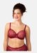 SugarShape BH TRUE Demi-BHs Multiway-Träger, mit Bügel, mit Schale, T-Shirt-BHs, Bordeaux Lace, 80F