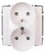 Kos-Elektro System KOS66 prise double avec terre, blanc