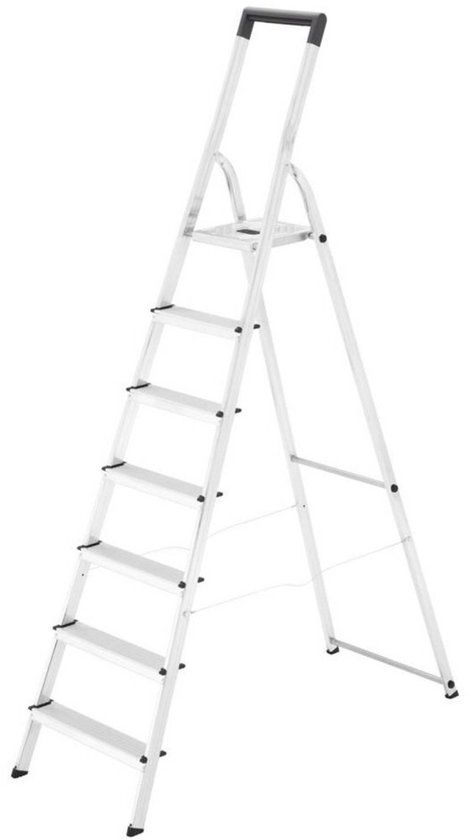 Hailo L40 EasyClix Huishoudtrap - 7 Tredes - Aluminium