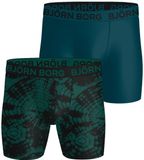 Björn Borg Bjorn Borg Boxershorts sports microfiber 2-pack blauw/groen