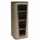 Nobby Krabton CAPTA IV bruin linnenlook 50 x 50 x 120 cm