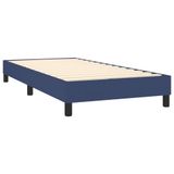 vidaXL Boxspringbed met matras, blauw, 90x200 cm, stof