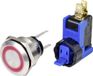 TRU COMPONENTS TC-9201352 Druktoets 250 V 15 A 1x aan/uit Moment Rood IP65 1 stuk(s)