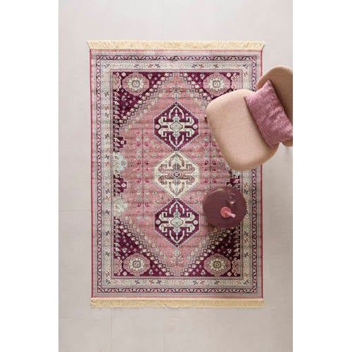 NOUS Living vloerkleed Granby rood/roze (230x160 cm)