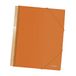 Geore - ordner met 40 hoezen (80 micron), A4, spiraalbinding, oranje