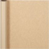 Merkloos / Sans marque Creativ Company B.V. Rol inpakpapier/cadeaupapier - 2x - naturel/DIY - 500 x 50 cm - verjaardag cadeauverpakking
