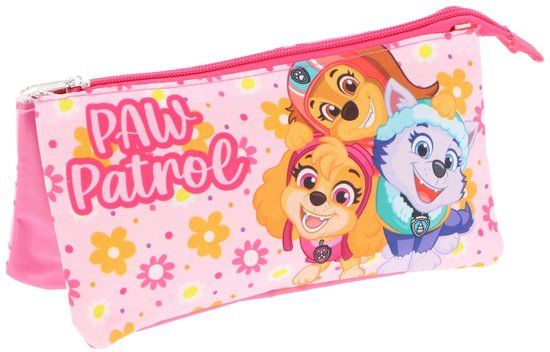 PAW Patrol Etui - Pennenetui voor Kind - Rechthoekig - Roze - Pennenzak
