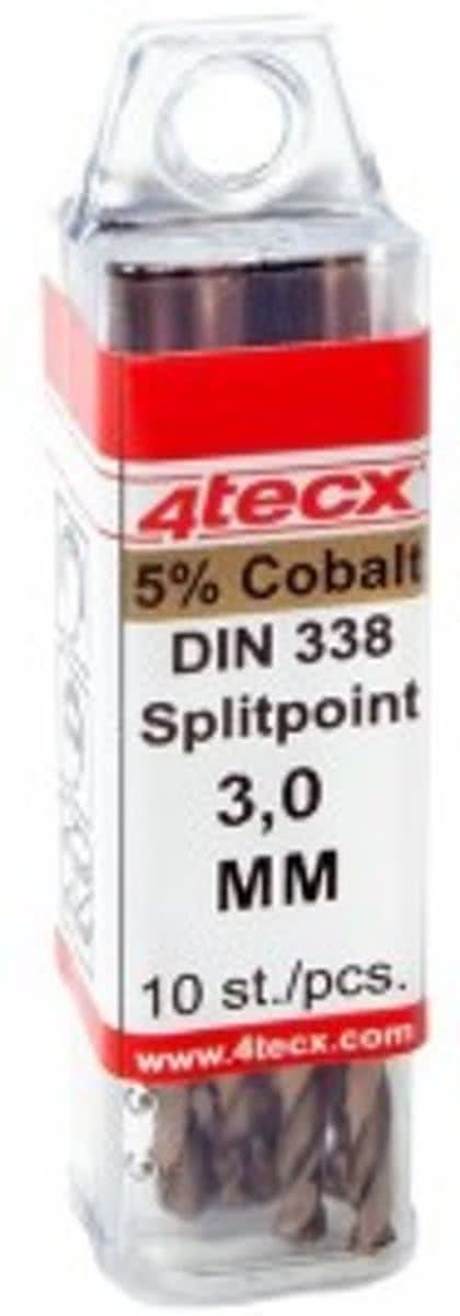 4Tecx Metaalboor 3mm Hss Cobalt Per stuk
