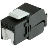 ROLINE Cat.6A Keystone RJ45 niet afgeschermd zonder gereedschap zwart