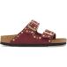 Birkenstock Sandales en cuir suède femme Arizona Rivet