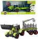 Askato Tracteur agricole avec chargeur frontal et remorque basculante