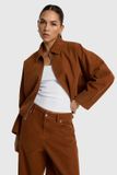 Alix the Label suèdelook bomberjack - cognac