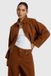 Alix the Label suèdelook bomberjack - cognac