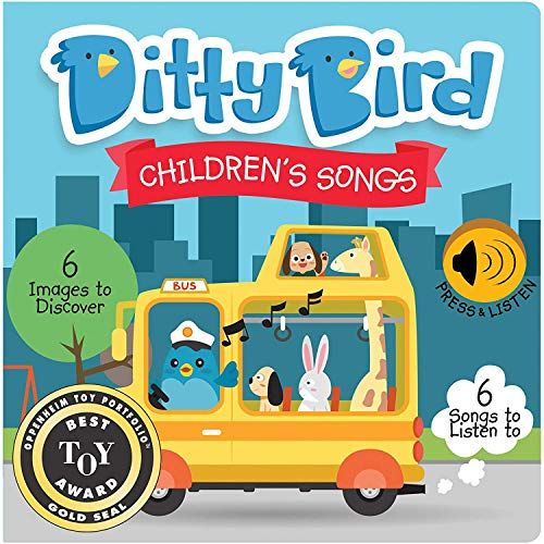 DITTY BIRD Baby Sound Book: Onze Children's Songs Musical Book - Educatief Muziek Speelgoed voor Peuters 1-3 - Bekroond!