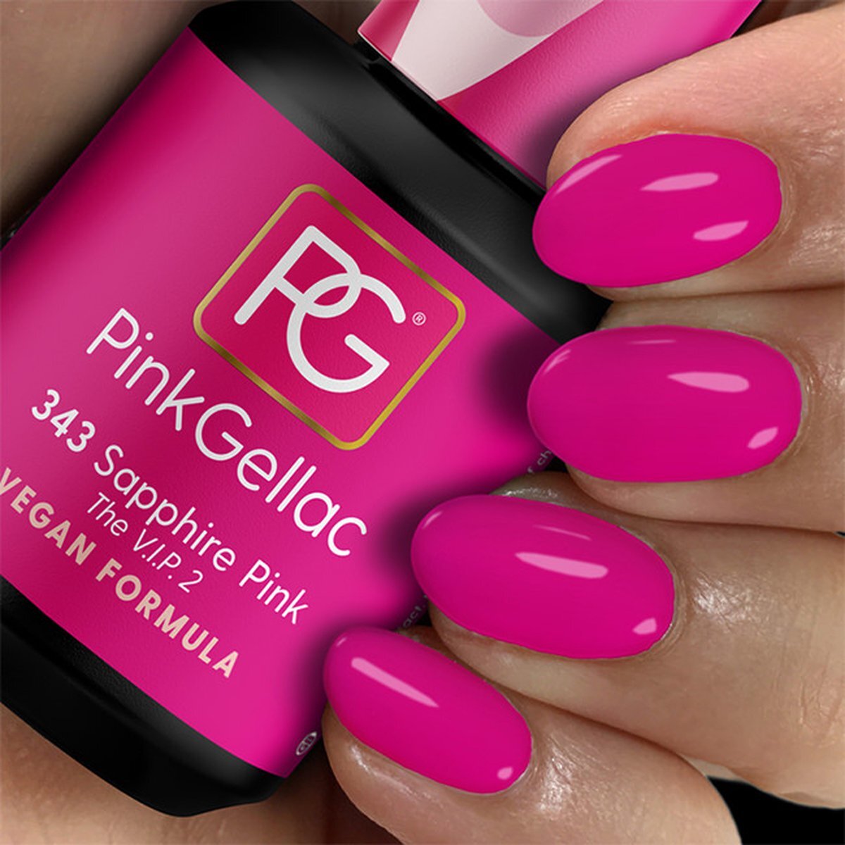 Pink Gellac - Sapphire Pink - Gellak - Vegan - Roze - Glanzend - 15ml