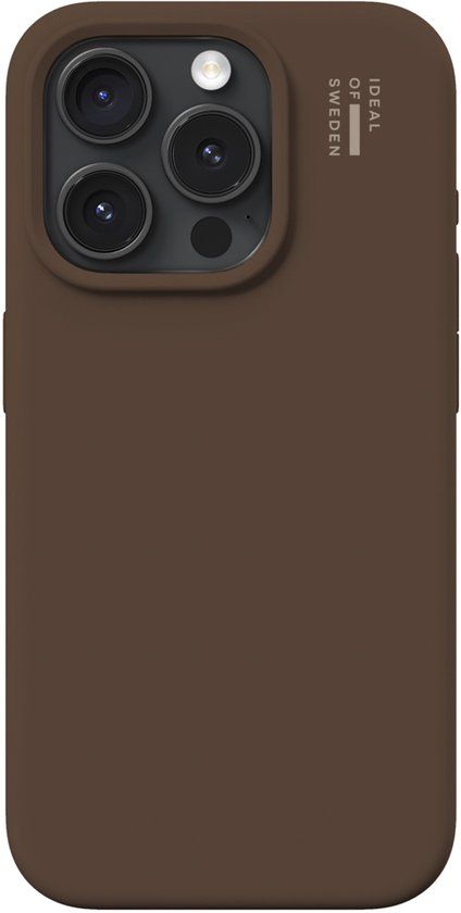 iDeal of Sweden Silicone Case met MagSafe voor de Apple iPhone 15 Pro - Mocha Mousse
