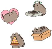 Grupo Erik Pusheen - Set Of 4 Pin - Multicolours