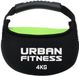 UFE Urban Fitness Kettlebell - Fitness Gewicht 4kg - Stof Bekleed