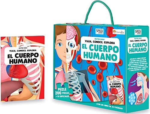 Manolito books Het menselijk lichaam reizen, kennt, verkennen, met puzzel, geïllustreerd (Spaans) (reizen, kennt, ontdekken vierkant)