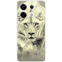 Xiaomi Siliconen hoesje compatibel met Xiaomi Redmi Note 13 Pro 5G Lioness
