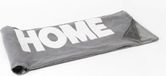 Cades Deken / Fleecedeken / Plaid 130x175cm met tekst Home, Grijs/Wit