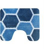 Dutch House Toiletmat Rennes - WC Mat 60x50cm - Blauw