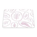 Bonamaison Rechthoekige digitale bedrukte muismat met antislip onderkant voor kantoor en thuis 22x18 cm